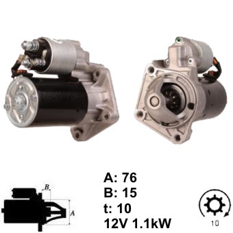 Стартер FORD FOCUS I/II TESLA