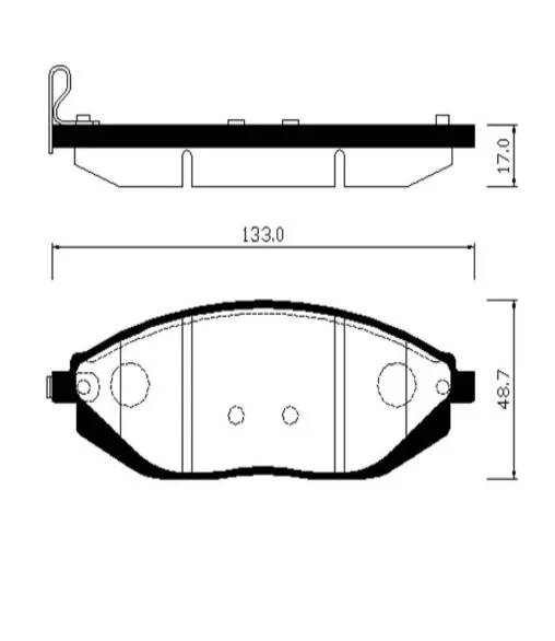 Колодки торм CHEVROLET SPARK 10- пер HSB GDB4606=SP1392=FPD18