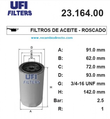 Фильтр масл VAG UFI W940/44=OC257
