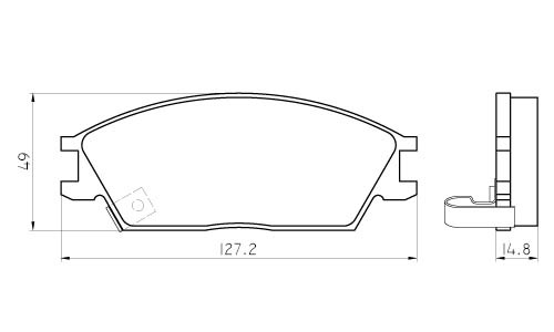 Колодки торм HYUNDAI ACCENT/GETZ пер МАРКОН GDB3331