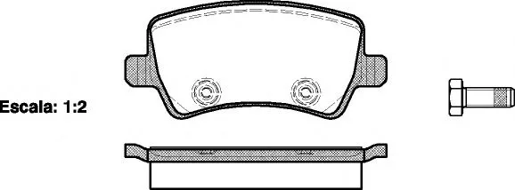 Колодки торм FORD GALAXY/S-MAX/VOLVO S60/S80/XC60/XC70 задн REMSA GDB1685