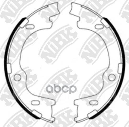 Колодки ручника KIA SPORTAGE/iX35 NIBK (170x27)