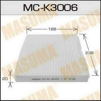 Фильтр салона KIA SPORTAGE 10-/ix35/TUCSON 06- MASUMA CU24004 (бум)