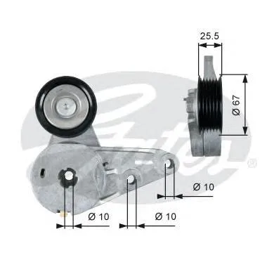 Ролик привод FORD/VOLVO 1.6 ECOBOOST GATES VKM34115=534037310=57108