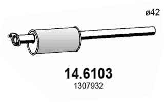 Глушитель FORD FOCUS II пер часть POLMOSTROW