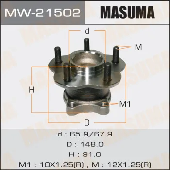 Подшипник ступичный NISSAN TEANA J31 зад MASUMA