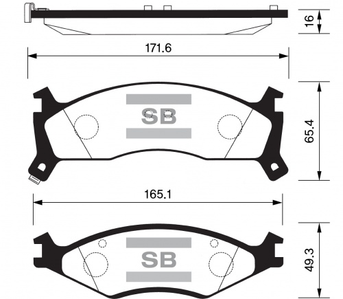 Колодки торм KIA SPORTAGE 94- пер SANGSIN GDB3123=260002