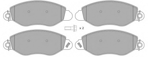 Колодки торм FORD TRANSIT 00-07 пер FREMAX GDB1461=277212