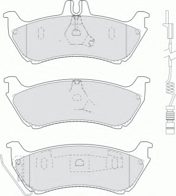 Колодки торм MB W163 зад PATRON GDB1456