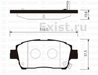 Колодки торм GEELY MK/BYD F3/HOVER M4 пер SANGSIN GDB3242=GDB7075S