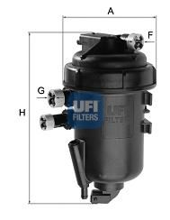 Фильтр топл FIAT DUCATO 06- 2.3D UFI PU723x (всборе)