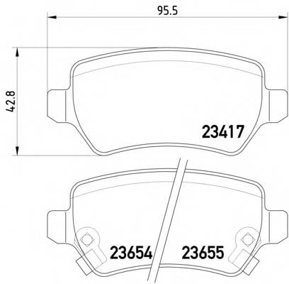 Колодки торм OPEL ASTRA G/H/ZAFIRA A/B зад HSB GDB1515=295702