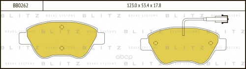 Колодки торм FIAT ALBEA пер BLITZ GDB1579