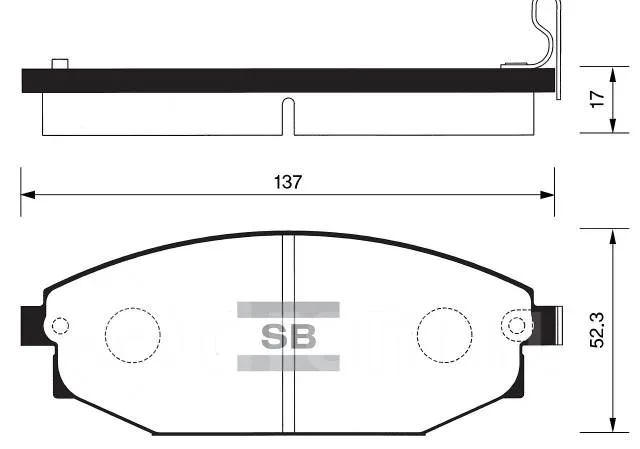 Колодки торм HYUNDAI GALLOPER 91-03 пер HSB