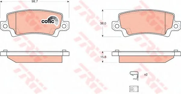 Колодки торм TOYOTA COROLLA зад МАРКОН GDB3289=287402