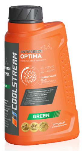 Антифриз COOLSTREAM готовый зеленый COOLSTREAM 1L