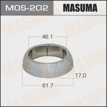 Прокладка глушителя FIAT DUCATO MASUMA 256-520 (кольцо/46.1x61.7x17)