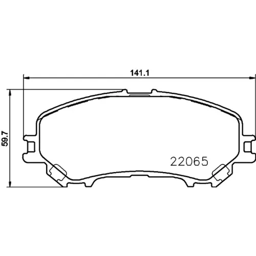 Колодки торм NISSAN QASHQAI J11/T32 пер TRW GDB3622=PN2804