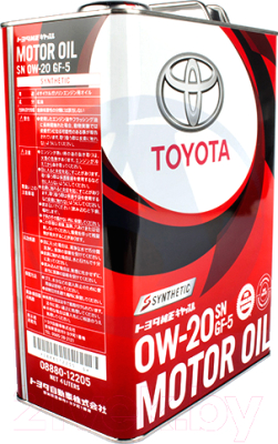 Масло мот TOYOTA 0W20 4L