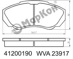 Колодки торм FIAT DUCATO 02-06- пер 16" MAXI МАРКОН GDB1518=095901 (+PFK502)