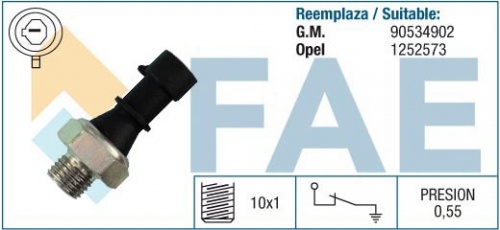 Датчик давл масла OPEL FAE 12436