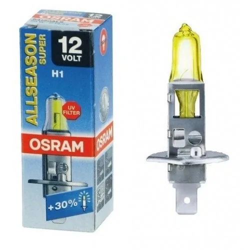 Автолампа H1 OSRAM (+30%/ALLSEASON желт)
