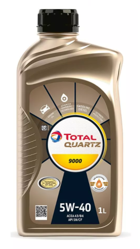 Масло мот TOTAL 5W40 QUARTZ 9000 1L