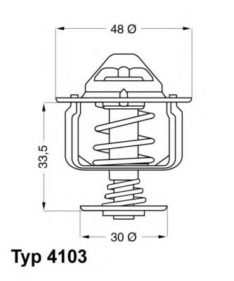 Термостат GEELY MK/TOYOTA/LIFAN BREEZ TAMA