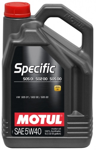 Масло мот MOTUL 5W40 SPECIFIC 502/505 5L