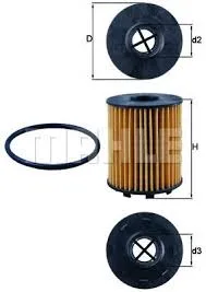 Фильтр масл OPEL MAHLE HU713/1x (PURFLUX)