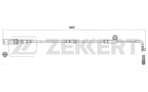 Датчик износа колодок BMW E60 пер ZEKKERT