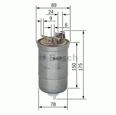Фильтр топл VW T4 BOSCH WK842/4