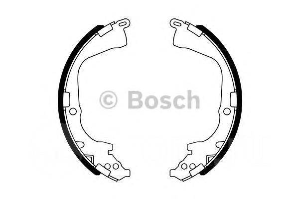 Колодки торм VW AMAROK 10- задн бараб BOSCH GS8800
