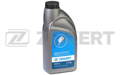 Жидкость тормозная ZEKKERT DOT4 0.5L