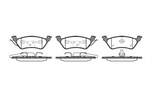 Колодки торм CHRYSLER задн RH GDB4130=281100