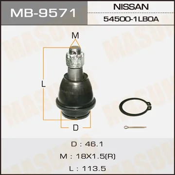Опора шаровая NISSAN PATROL 10- MASUMA