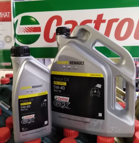 Масло мот RENAULT 5W40 1L (Castrol GTX)