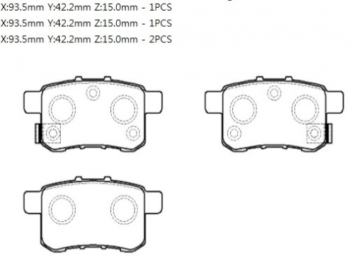 Колодки торм HONDA ACCORD 08- зад HSB GDB3482