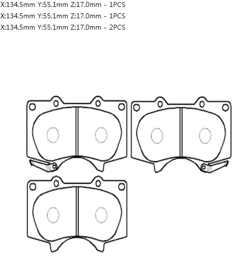 Колодки торм TOYOTA LC120/150 пер HSB GDB3364