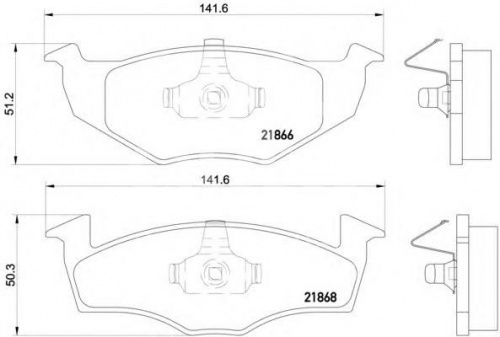 Колодки торм VW POLO PATRON GDB1306=GDB1375=260920