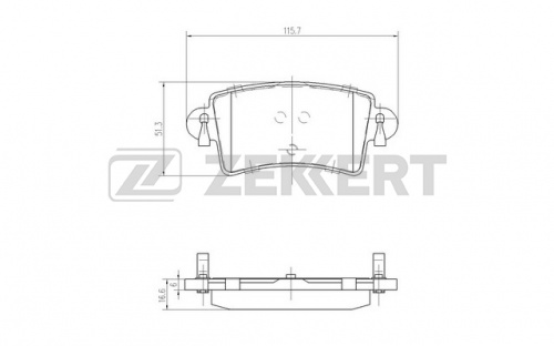 Колодки торм OPEL MOVANO зад ZEKKERT GDB1470=283300