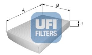 Фильтр салона VAG A6 94-98 UFI CU3562 (+AC)