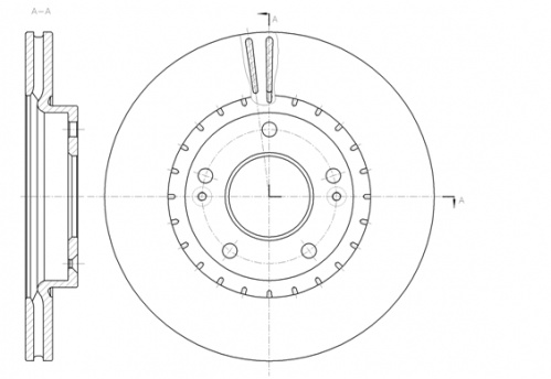 Диск торм HYUNDAI/KIA пер SANGSIN DF6628