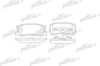 Колодки торм MITSUBISHI PAJERO II/III 98-/DODGE CALIBER зад PATRON GDB3247