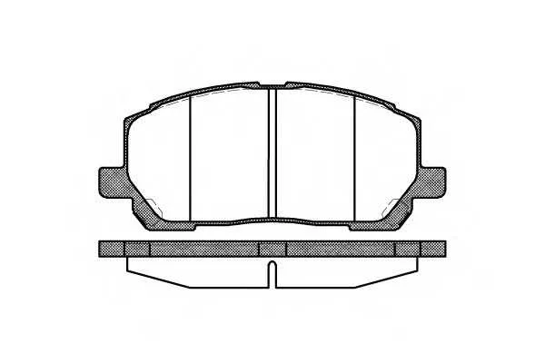 Колодки торм TOYOTA пер RH GDB3286=285500