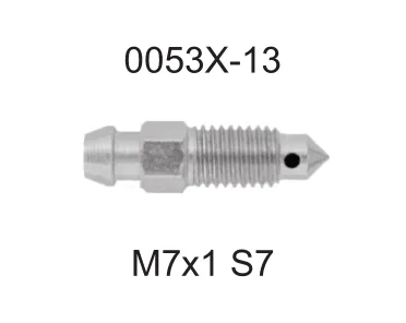 Штуцер прокачки M7x12 ключ 7mm FRENKIT