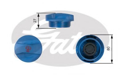 Крышка расш бачка VAG GATES 14700=RC211