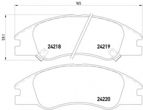 Колодки торм KIA CERATO 04-06 пер МАРКОН GDB3367=SP1167