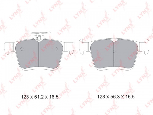 Колодки торм VAG 14- задн LYNX GDB1957
