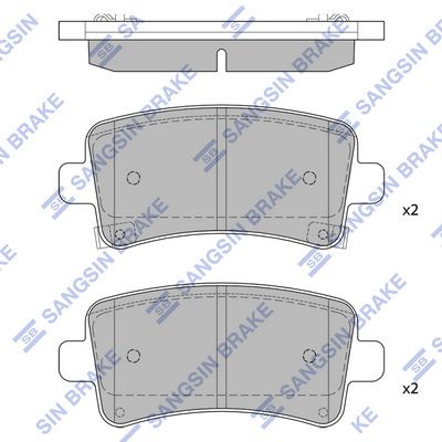 Колодки торм OPEL INSIGNIA задн SANGSIN GDB1784